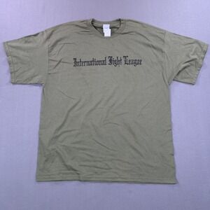 International Fight League Shirt Mens 2XL MMA Crest Tee Mixed Martial Arts 2000s